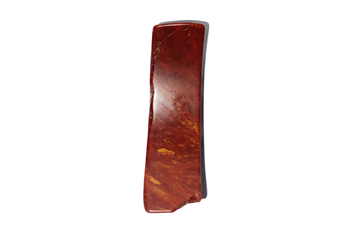 Carved - Moon - Jasper Brecciated Dark (chipped 6cm)