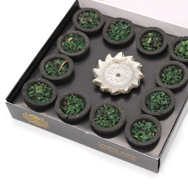 Incense - Incense Resin Cup - White Sage