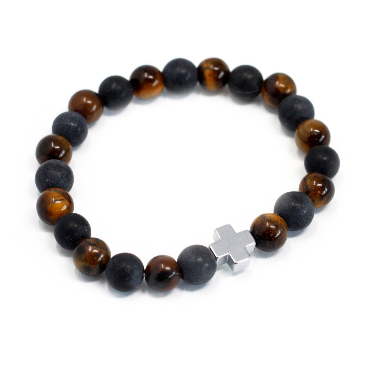 Bracelet - Friendship - Tiger Eye & Black Stone - Power