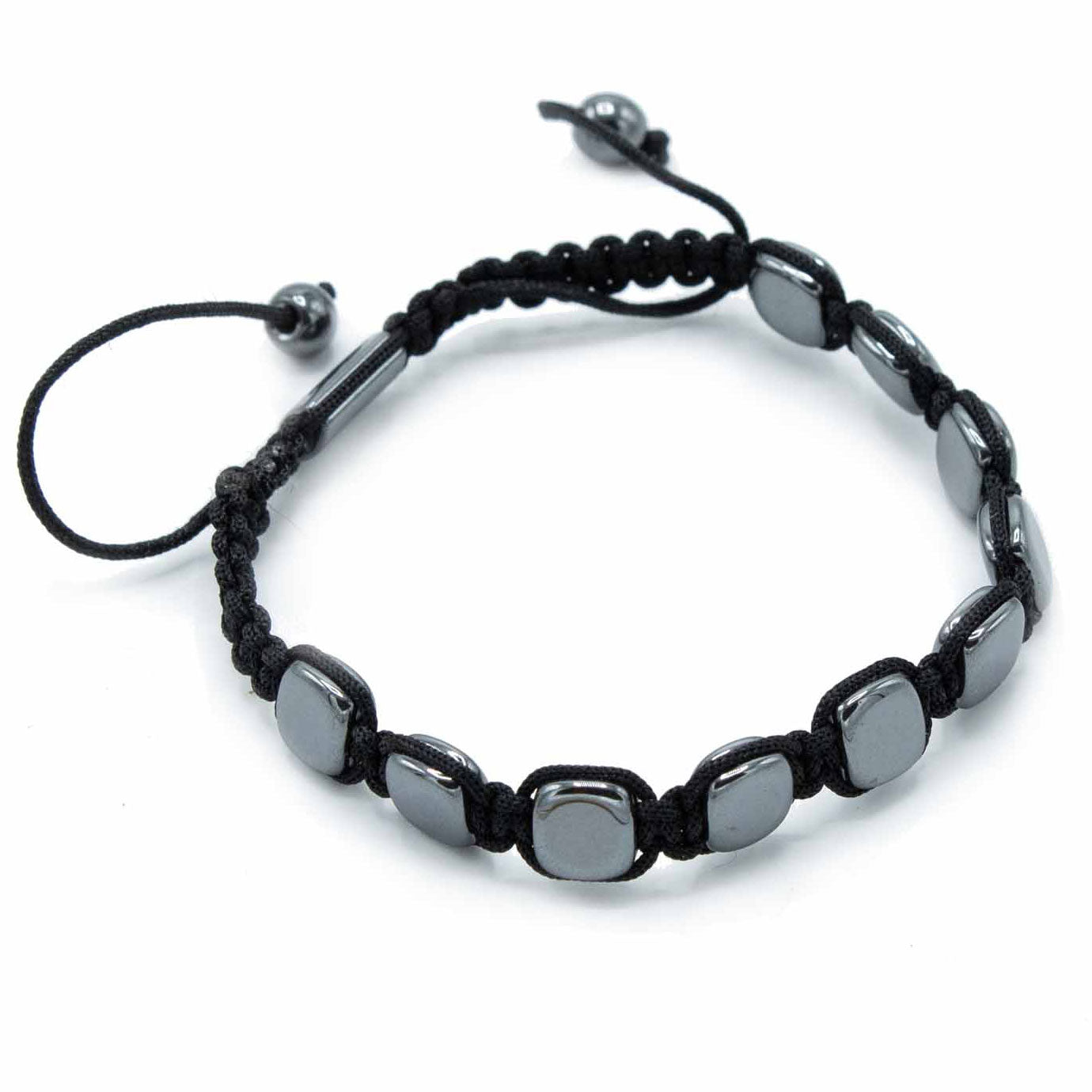 Bracelet - Magnetic Hematite - Round Corners