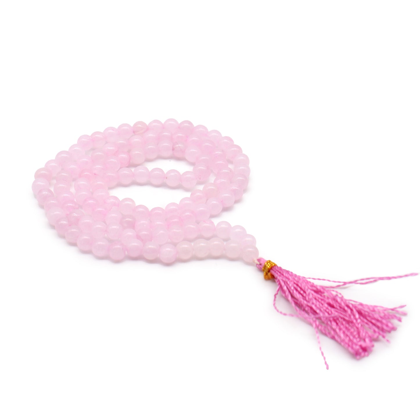 Bead Mala 108 - Quartz Rose