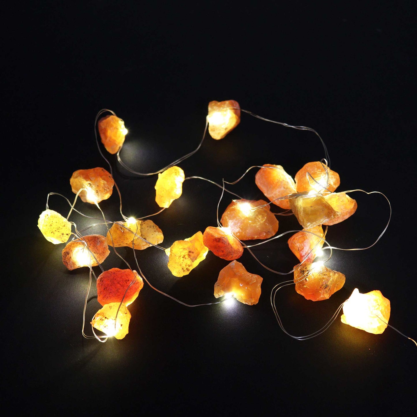 Gemstone Enchantment Lights - Orange jade