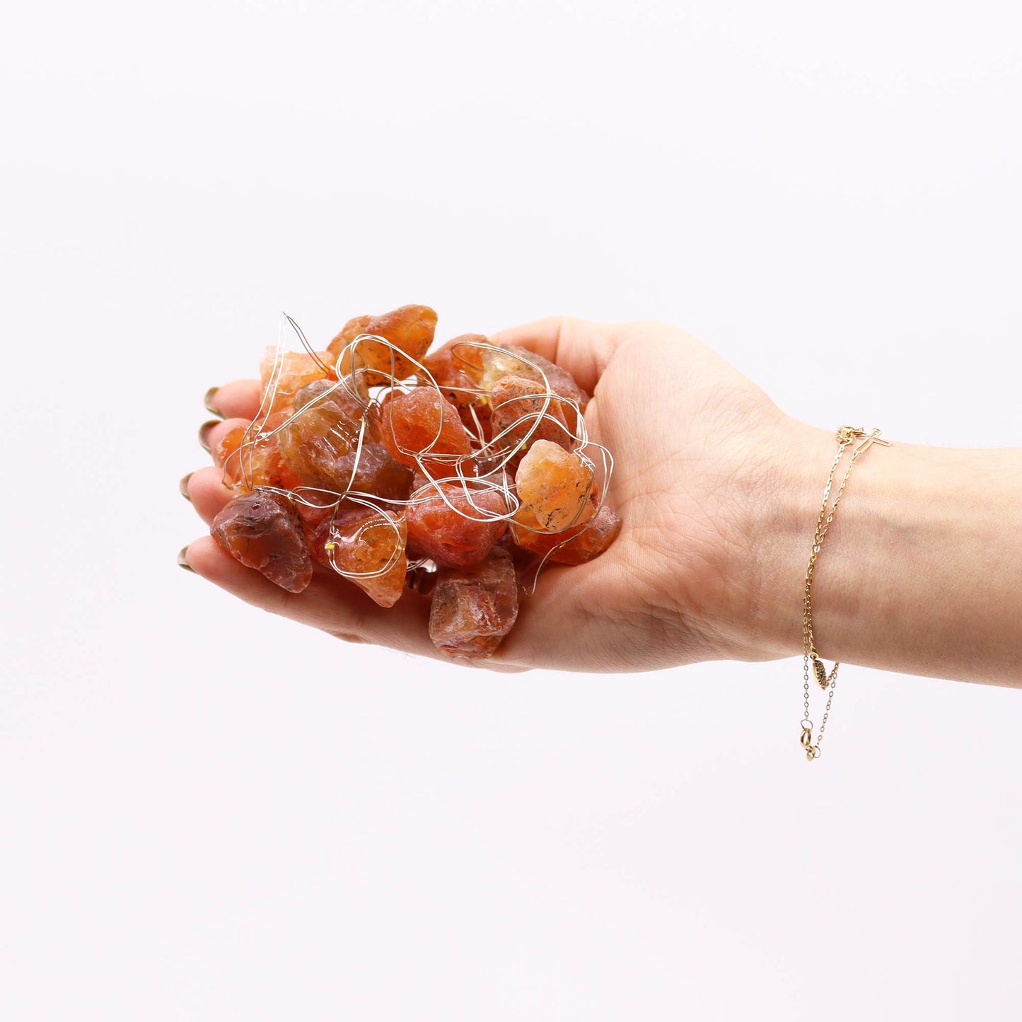 Gemstone Enchantment Lights - Orange jade