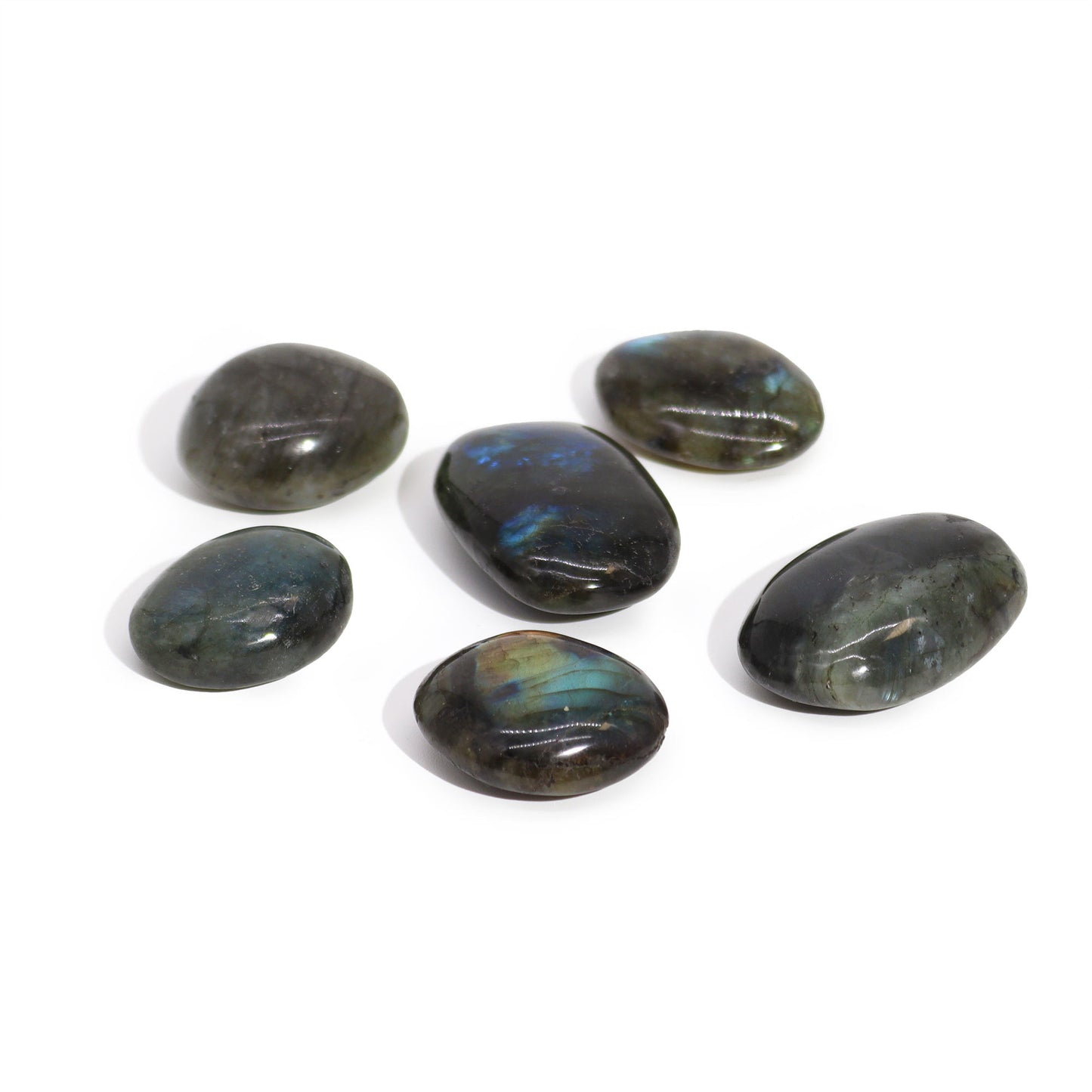 Carved - Palm stone - Labradorite (3.5 - 5cm)