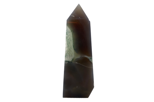 Carved - Tower - Agate Druzy
