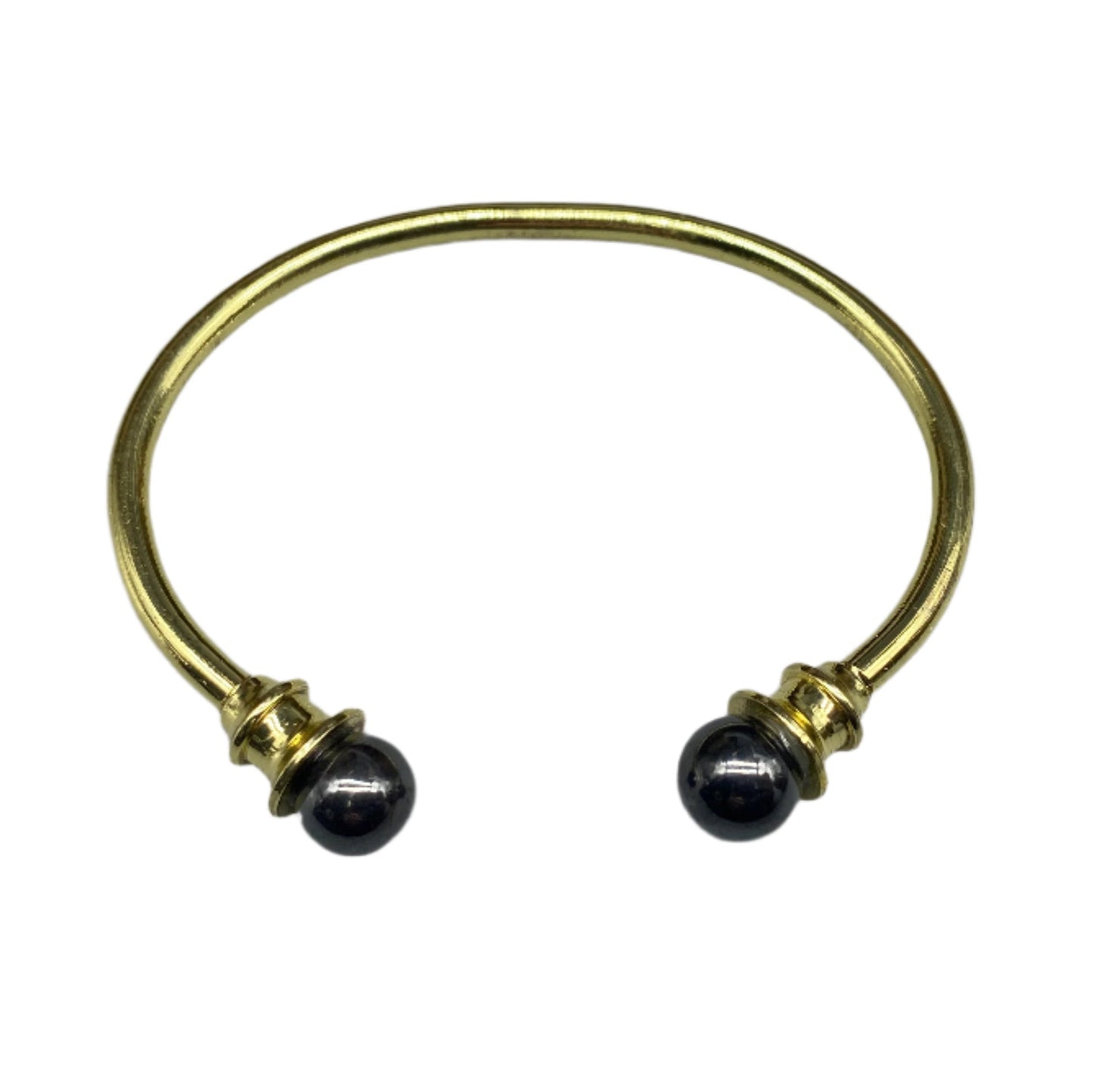 Bracelet - Cuff - Brass crystal bangle