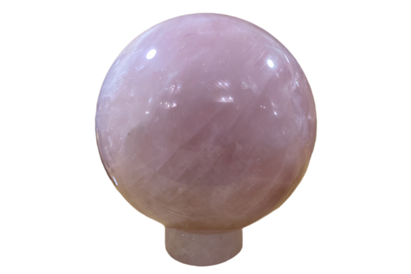 Specialist Specimen - Carved - Sphere - Rose Quartz (XXXL)  (19-22cm)