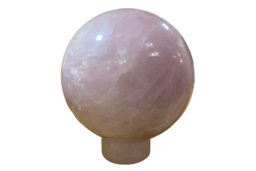 Specialist Specimen - Carved - Sphere - Rose Quartz (XXXL)  (19-22cm)