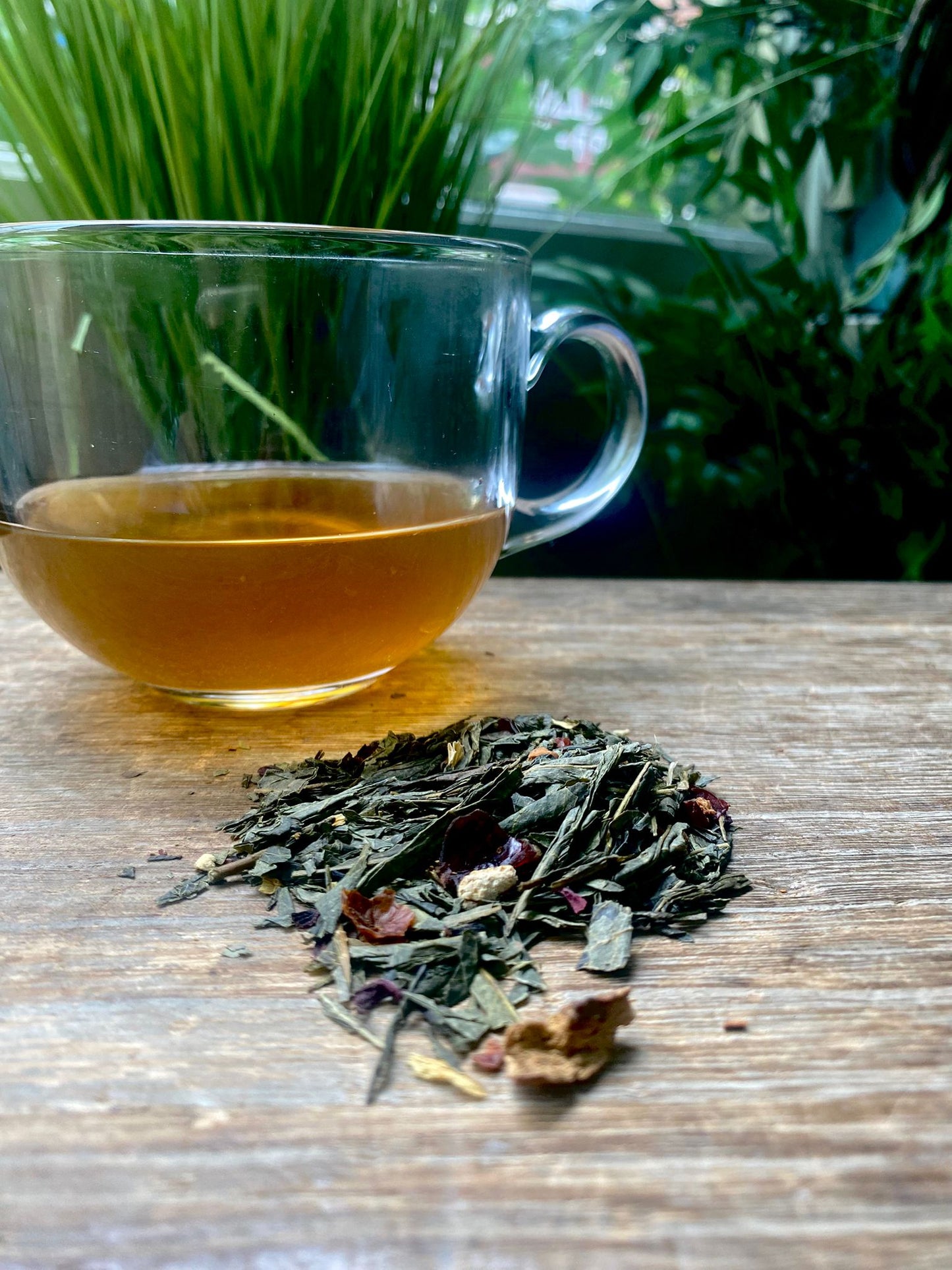 Grapefruit Green loose leaf tea green
