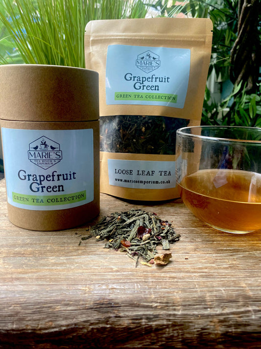 Grapefruit Green loose leaf tea green