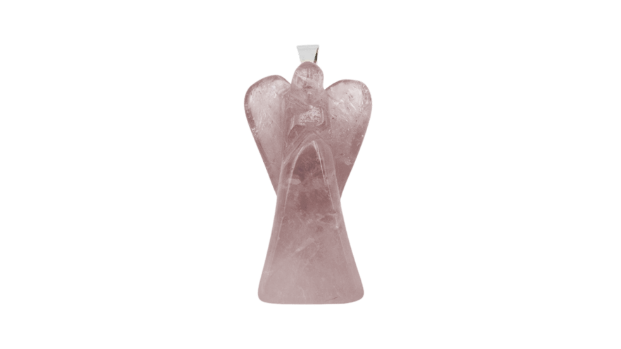 Necklace - Angel - Rose Quartz