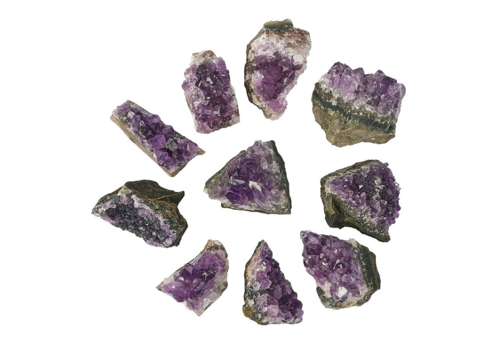 Rough Cut - Amethyst - Mini Clusters/Druze