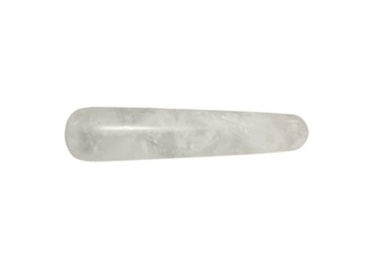 Carved - Wand - Massage - Boxed (10cm) - Clear Quartz