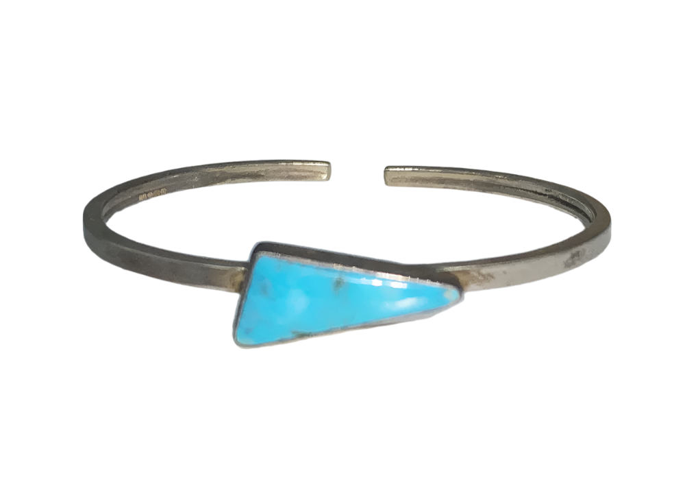 Bracelet - Cuff - .925 Silver - Turquoise