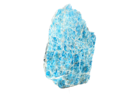 Specialist Specimens - Rough Cut - Polished 1 side - Apatite Blue (12-13cm)