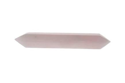 Carved - Wand - Double pointed - Quartz Rose (15-16cm)