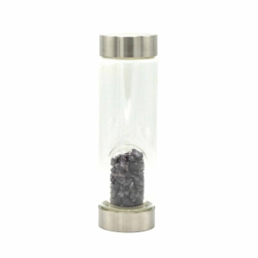 Bottle - Water - Crystal Infused - Relaxing Amethyst - Chips
