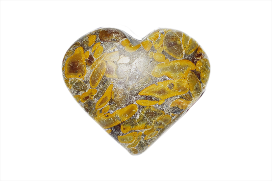 Carved - Heart - Jasper Elephant