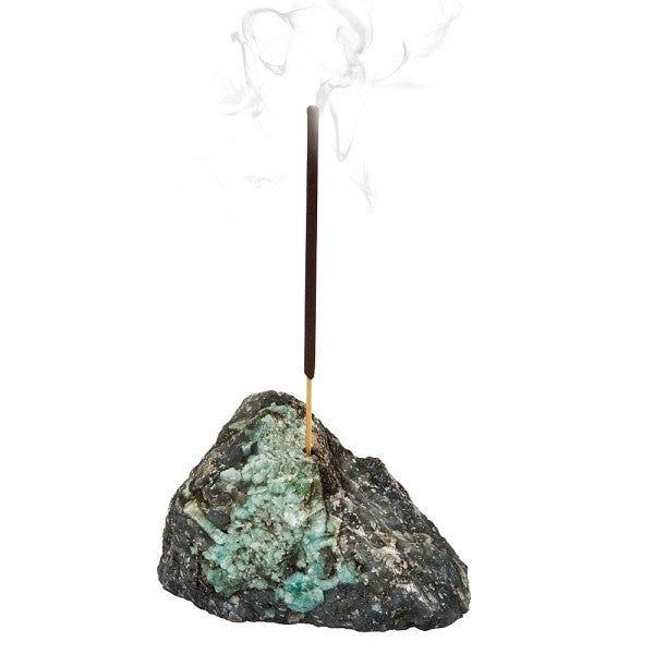 Incense Holder - Deluxe - Rough Emerald