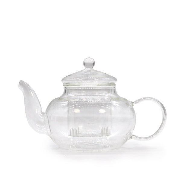 Teapot - Glass Infuser Teapot Round Pearl (400ml)