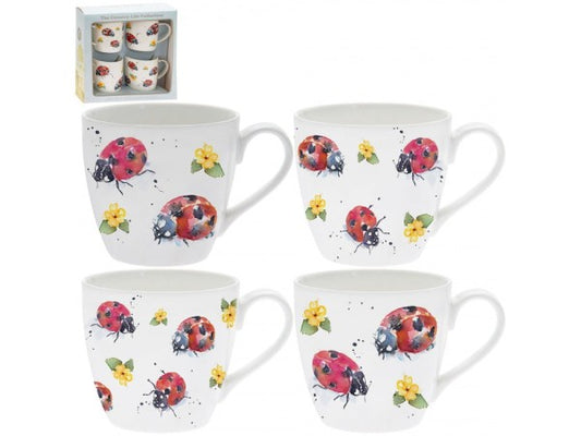 Mug - Set of 4 Country Life Ladybirds Mugs