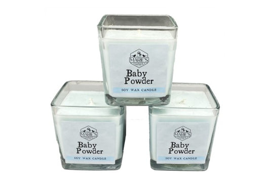 Aromatherapy Soy Wax Candle - Jar - Baby Powder