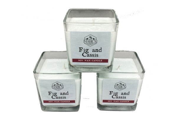 Aromatherapy Soy Wax Candle - Jar - Fig & Cassis