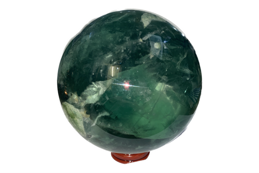 Specialist Specimen - Carved - Sphere - Fluorite Green (XXL) (11-12cm)