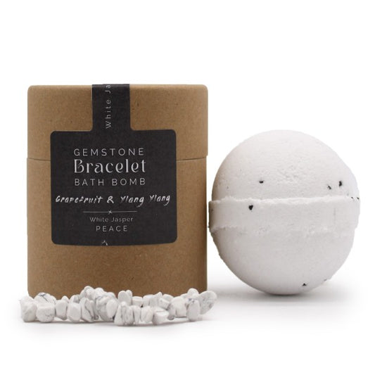 Bath Bomb - Crystal Jewellery White Jasper