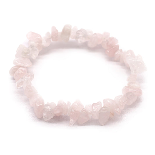 Bracelet - Chipstone - Quartz Rose