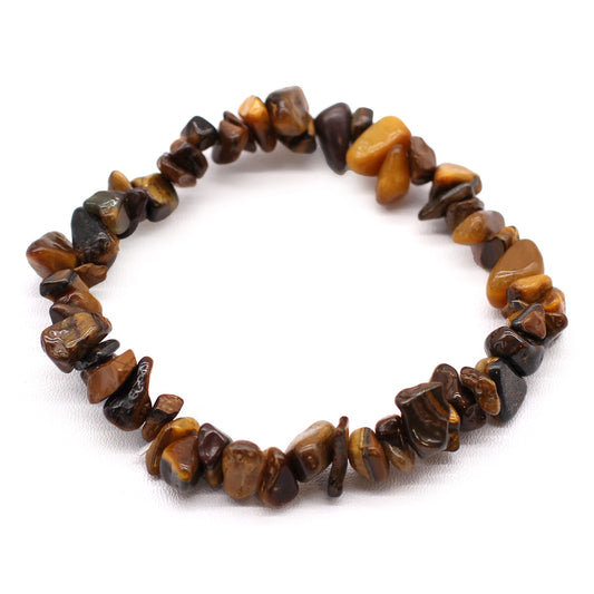 Bracelet - Chipstone - Tiger eye (Gold)