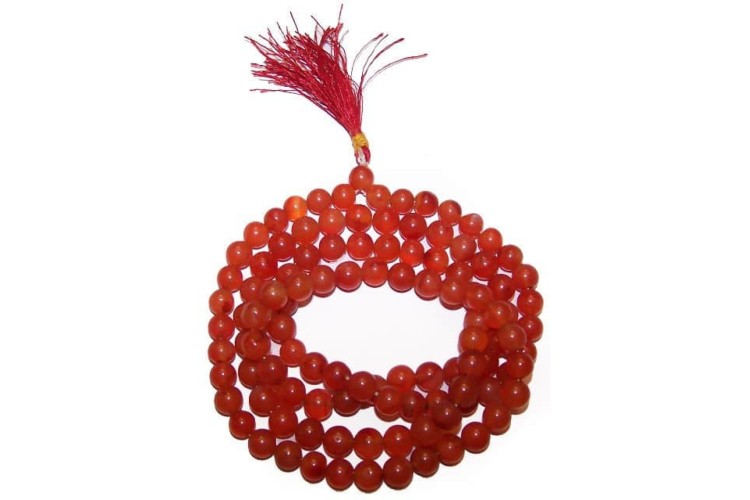 Bead Mala 108 - Carnelian