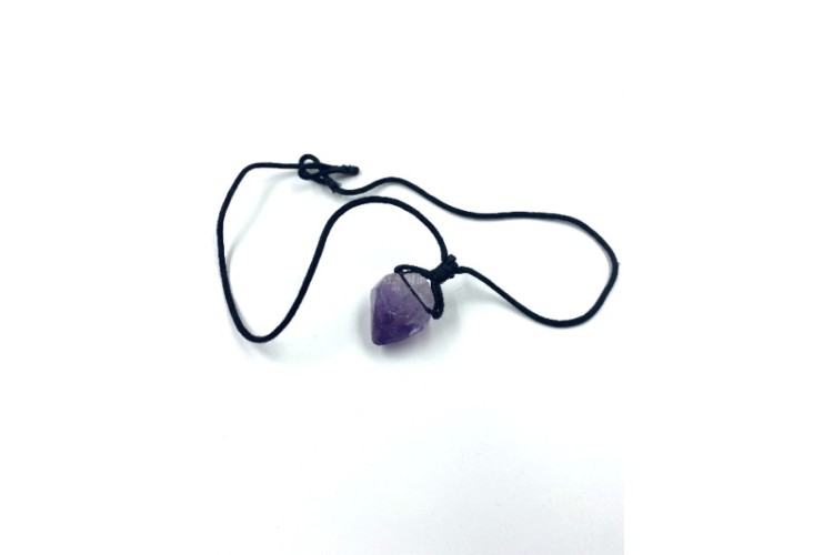 Necklace - Rough Point - Amethyst