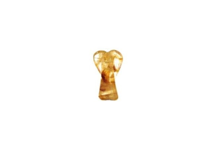 Carved -  Angel - Golden Healer Quartz (3cm)