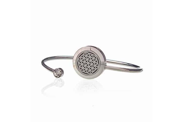 Aromatherapy Diffuser - Crystal Bracelet - Flower of Life - 20mm