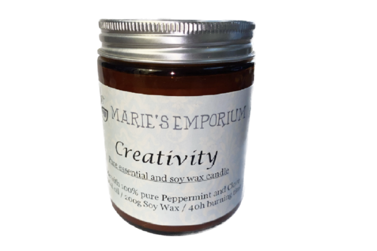 Aromatherapy Soy Wax Candle - Luxury - Creativity (40hr)