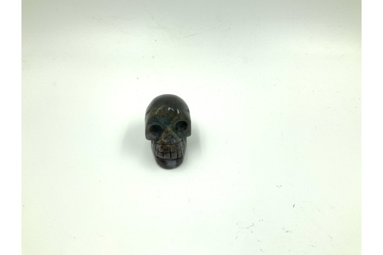 Carved - Skull - Bloodstone 