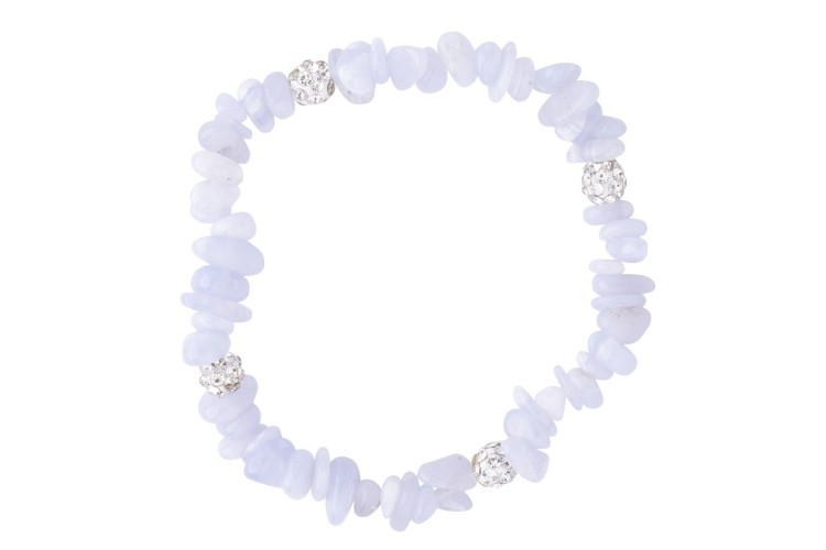 Bracelet - Chipstone - Agate Blue Lace