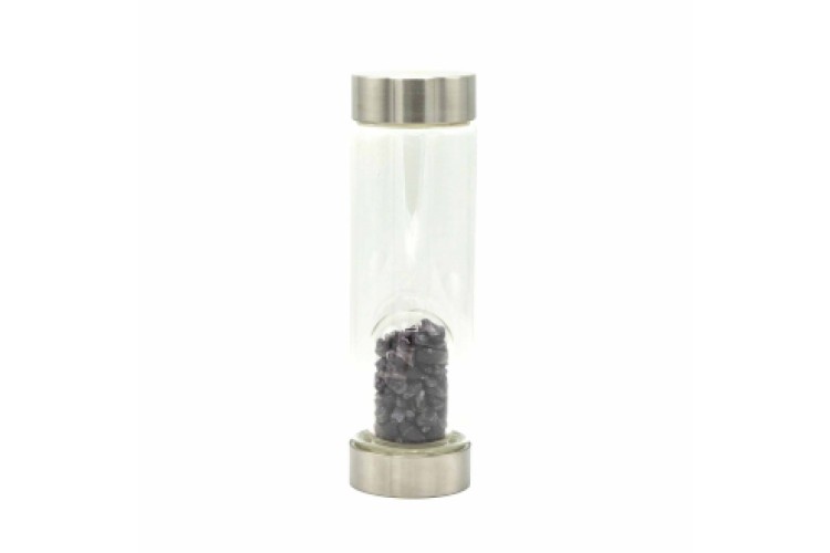 Bottle - Water - Crystal Infused - Relaxing Amethyst - Chips
