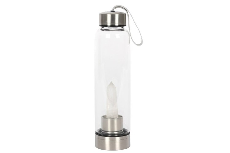 Bottle - Water - Clear Quartz Purifying Glass