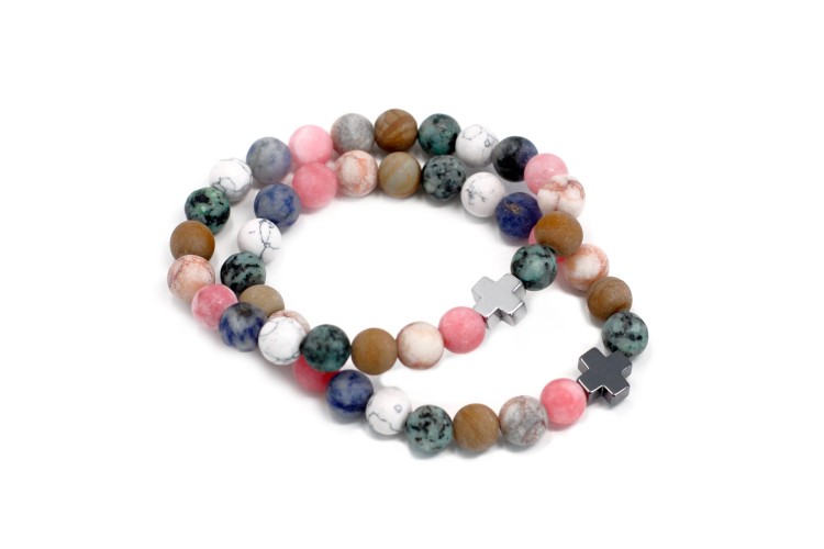 Bracelet - Friendship Bracelet Harmony - Rainbow Gemstones