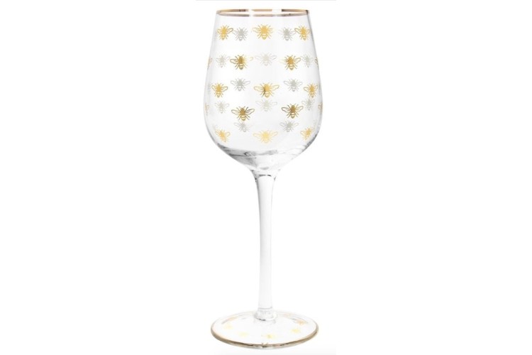 Golden Bee - Wine Glass