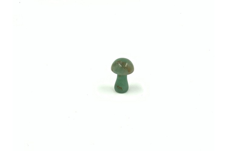 Carved - Mushroom - Quartz Green