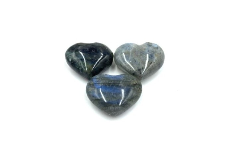 Carved - Heart - Labradorite (Small)