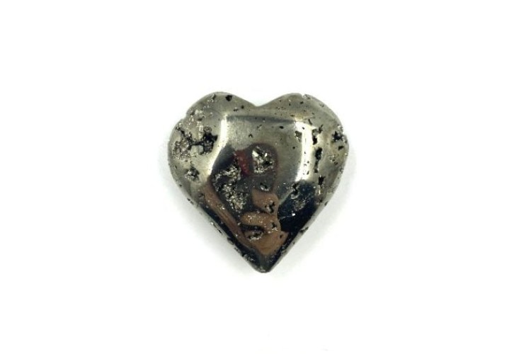 Carved - Heart - Pyrite