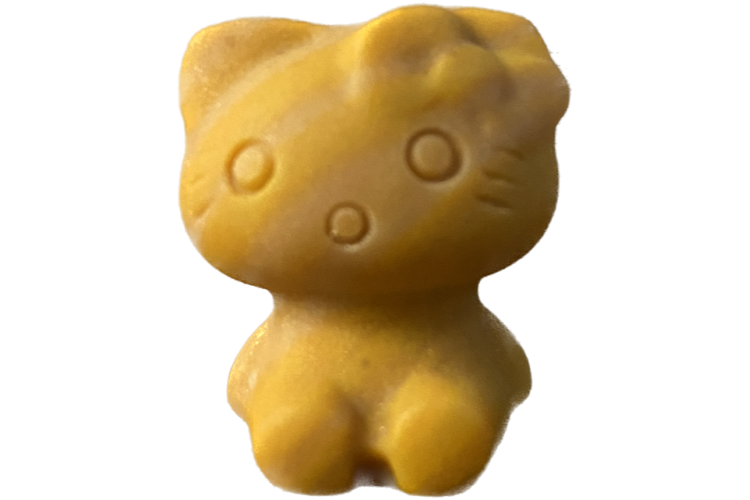 Carved - Hello Kitty - Jasper Yellow