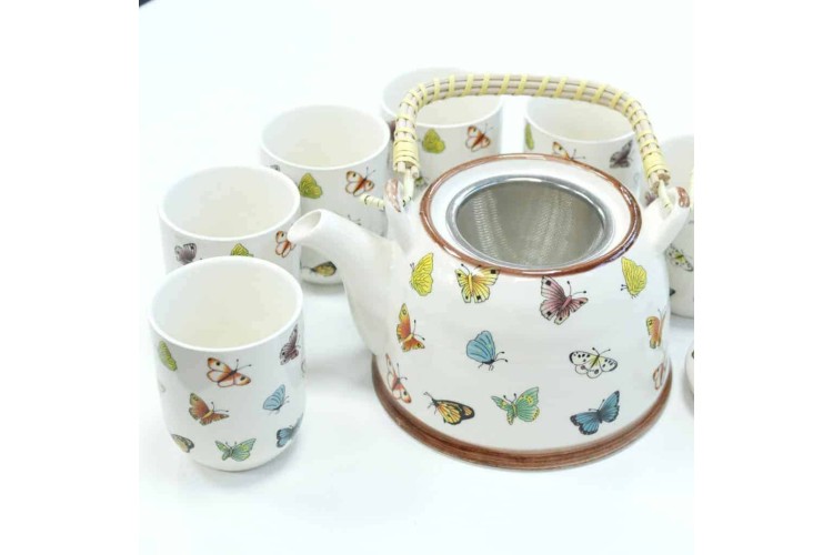 Teapot - Herbal Teapot Set ? Butterflies