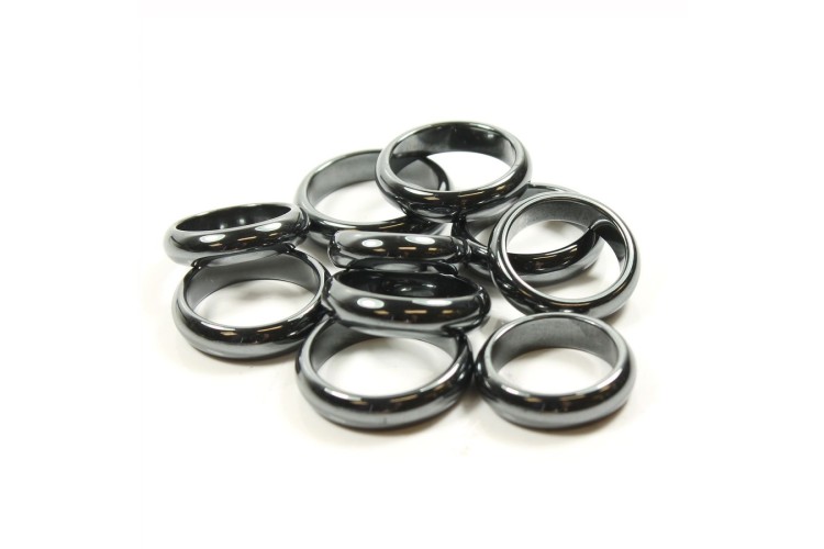 Carved - Ring - Puffed Hematite 
