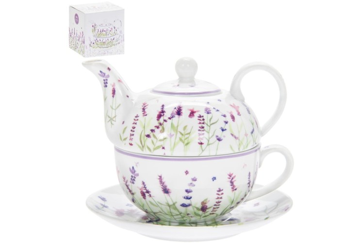Teapot - Purple Lavender Ceramic Tea For One