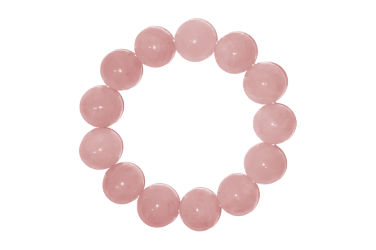 Bracelet - Bead - Quartz Rose Chunky